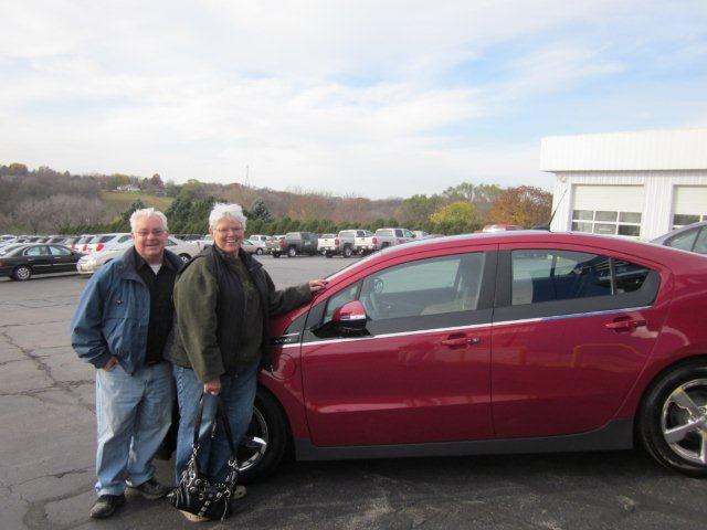  Joe and Corinne M. and their 2012 Chevrolet Volt.